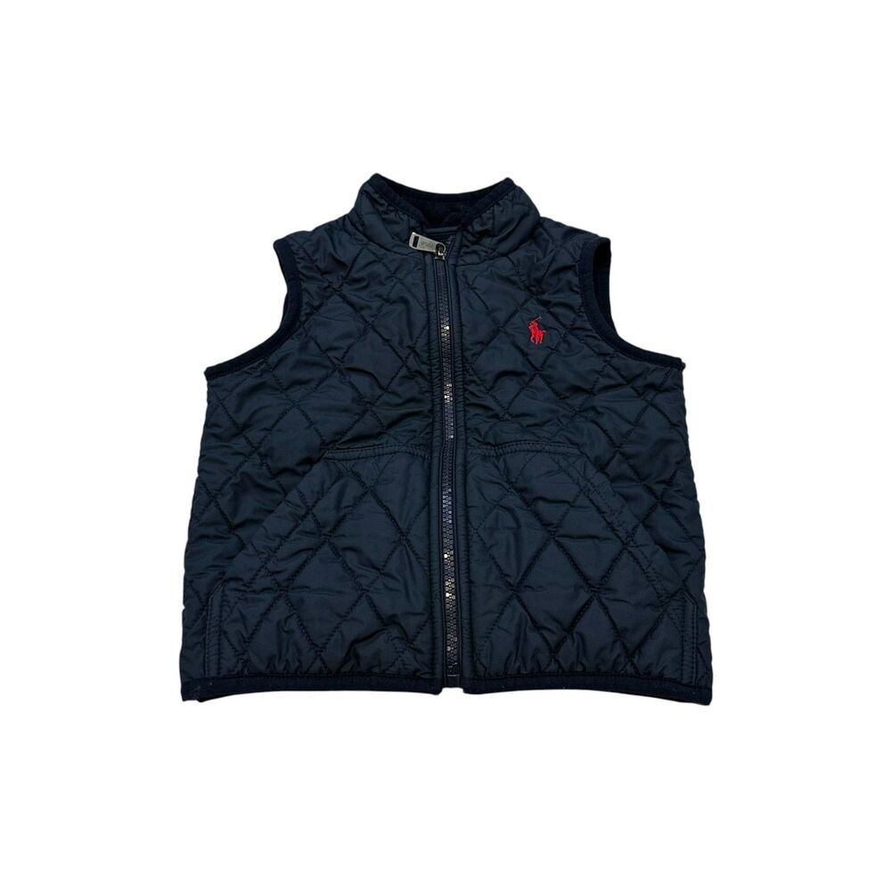Polo Ralph Lauren Boy's Quilted Vest in Navy Size 4/4T